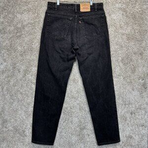 Vintage Levis Jeans Mens 38x34 Black 550 Relaxed Tapered Made In USA 90s Denim
